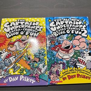 Scholastic Captain Underpants Fun Book Set - Blue and Yellow